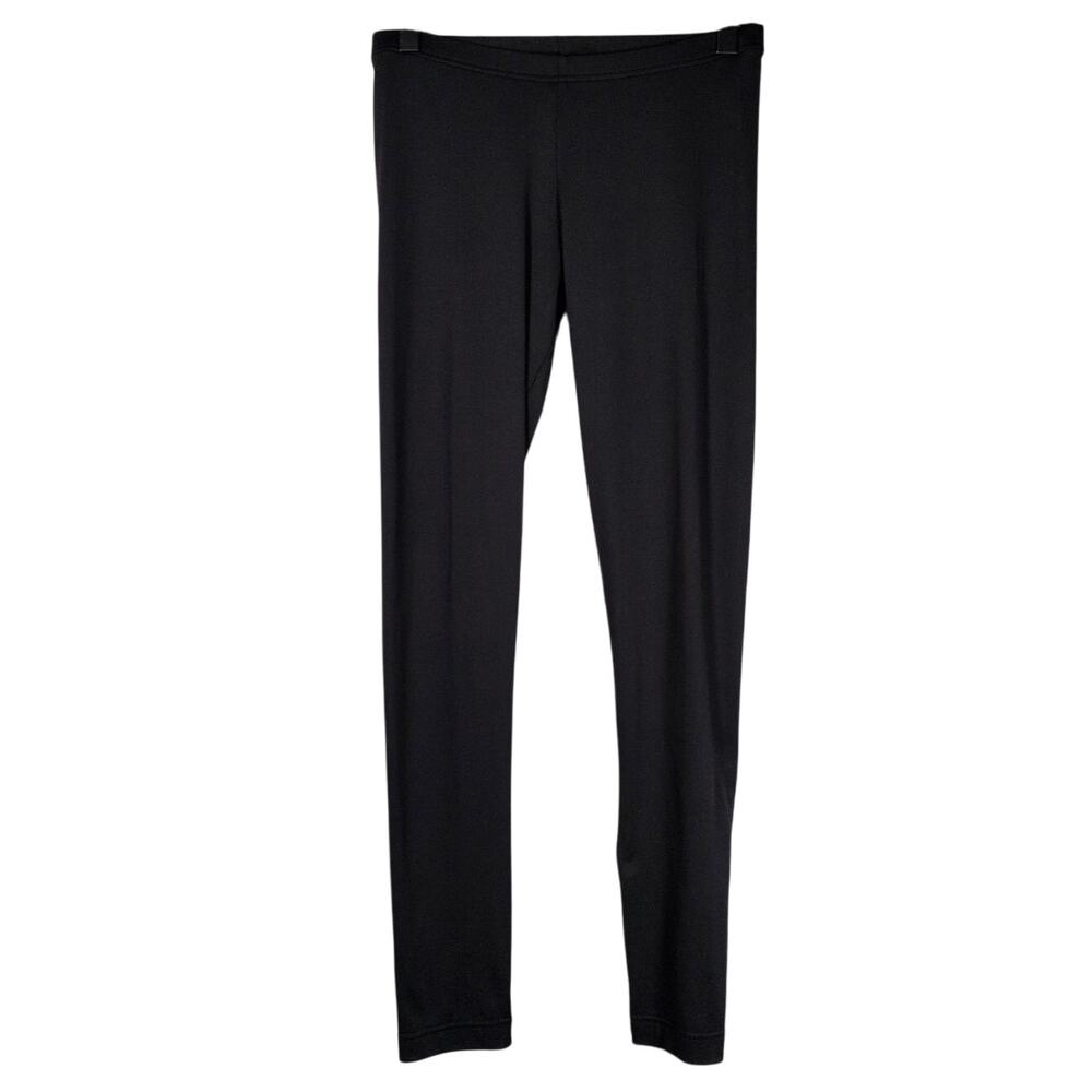 Anne Fontaine France Black Romarin Soft Stretchy Slim Fit Leggings Size Small